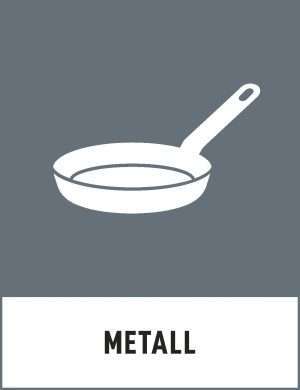 Vinyl avfall klisterdekaler för Metall för avfallshantering